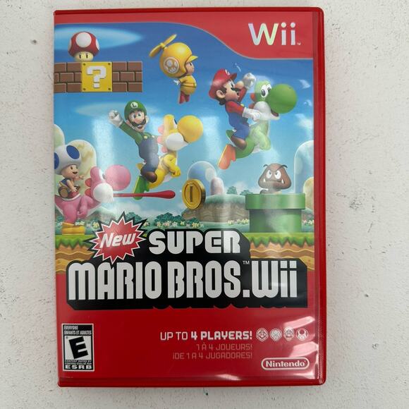 New Super Mario Bros. Wii (Nintendo Wii, 2009) Game Only